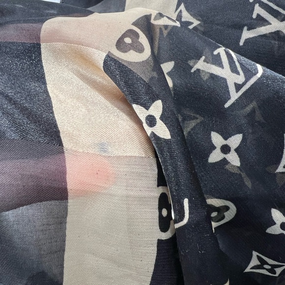 Louis Vuitton Silk Square Monogram Scarf - Picture 6 of 8